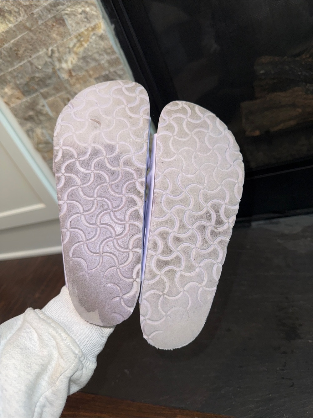 Birkenstock Kids Arizona Sandals in Light Lavender Purple Fog 36 - Picture 6 of 11